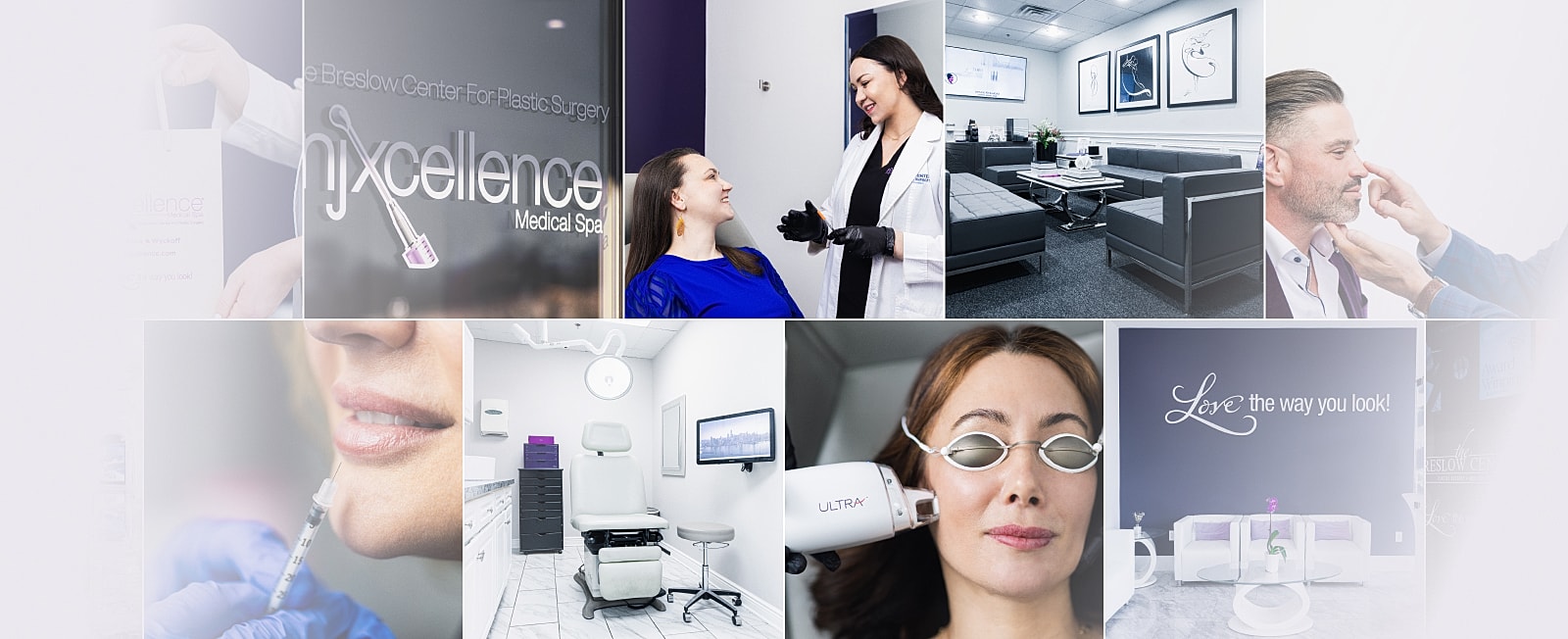 Medical spa showcasing treatments and consultations.